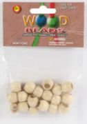 Picture of Barrel Wood Beads 13mmX11mm 18/Pkg Natural