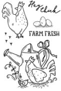 Picture of Creative Expressions 6"X4" Clear Stamp Set By Sam Poole-Hey Chick