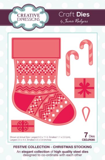 Picture of Creative Expressions Craft Dies By Jamie Rodgers-Christmas Stocking