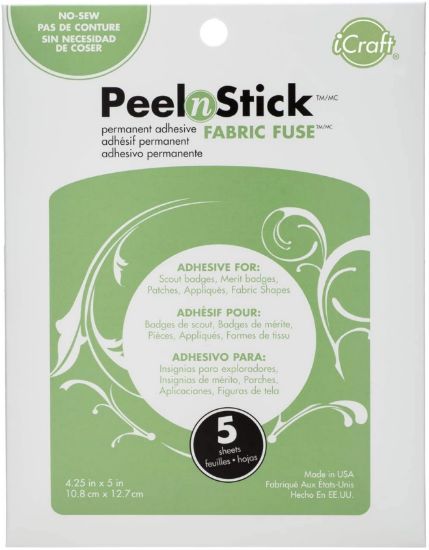 Picture of Peel'n Stick Fabric Fuse Sheets 4.25"X5" 5/Pkg