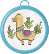 Picture of Bucilla/My 1st Stitch Mini Counted Cross Stitch Kit 3" Llama