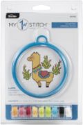 Picture of Bucilla/My 1st Stitch Mini Counted Cross Stitch Kit 3" Llama