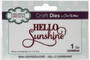 Picture of Creative Expressions Craft Dies By Sue Wilson Mini Expressions- Hello Sunshine