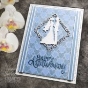 Picture of Creative Expressions Craft Dies By Sue Wilson-Checkered Heart Background 2/Pkg