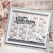 Picture of Creative Expressions Craft Dies By Sue Wilson-Checkered Heart Background 2/Pkg