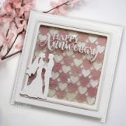 Picture of Creative Expressions Craft Dies By Sue Wilson-Checkered Heart Background 2/Pkg