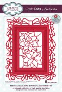 Picture of Creative Expressions Craft Dies By Sue Wilson-Festive Stained Glass Poinsettia
