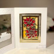 Picture of Creative Expressions Craft Dies By Sue Wilson-Festive Stained Glass Poinsettia