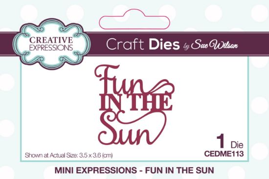 Picture of Creative Expressions Craft Dies By Sue Wilson-Mini Expressions- Fun In The Sun