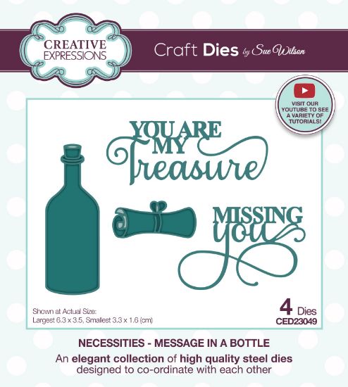 Picture of Creative Expressions Craft Dies By Sue Wilson-Necessities- Message In A Bottle