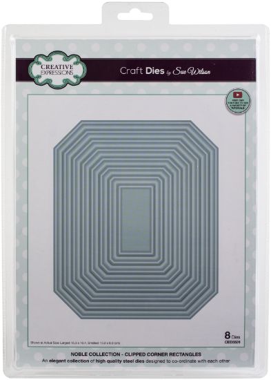Picture of Creative Expressions Craft Dies By Sue Wilson-Noble- Clipped Corner Rectangles