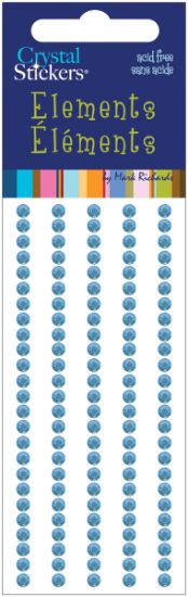 Picture of Crystal Stickers Elements 3mm Round 125/Pkg Light Blue