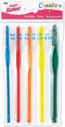 Picture of Crystalites Acrylic Crochet Hook Set Sizes G6 To K10.5