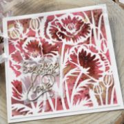 Picture of Creative Expressions Stencil Set By Jamie Rodgers-Poppy Garden
