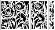 Picture of Creative Expressions Stencil Set By Jamie Rodgers-Poppy Garden