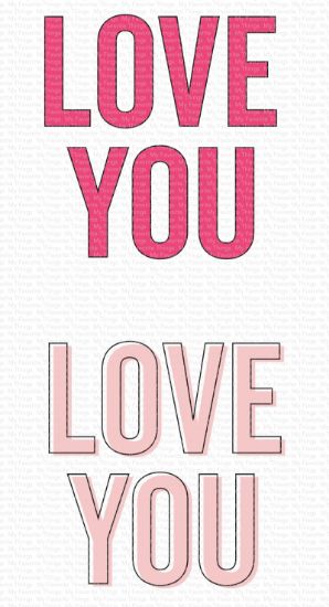 Picture of My Favorite Things Clearly Sentimental Stamps 4"X8" Love You Big Time