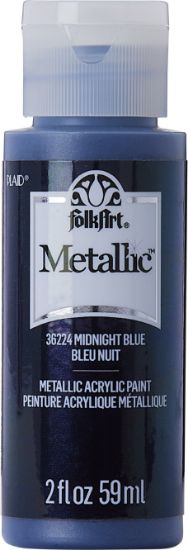 Picture of FolkArt Metallic Acrylic Paint 2oz-Midnight Blue