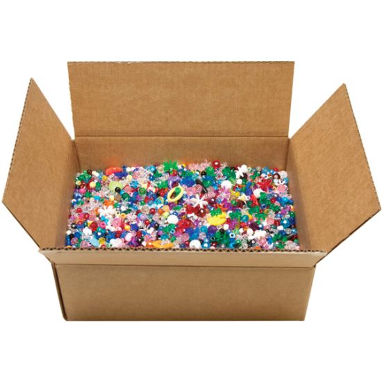 Picture of Mixed Plastic Beads 5lb Assorted Shapes & Sizes