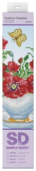 Picture of Diamond Dotz Simply Dotz Diamond Art Kit 12.6"X12.6"-Teatime Poppies