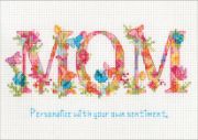 Picture of Dimensions Counted Cross Stitch Kit 7"X5"-Mom (14 Count)