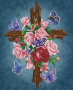 Picture of Diamond Dotz Diamond Embroidery Facet Art Kit 16"X20" Flower Cross
