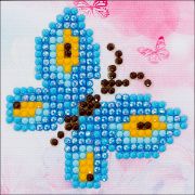 Picture of Diamond Dotz Diamond Embroidery Facet Art Kit 4.75"X4.75" Butterfly Sparkle