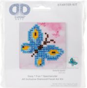 Picture of Diamond Dotz Diamond Embroidery Facet Art Kit 4.75"X4.75" Butterfly Sparkle