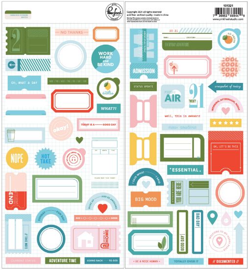 Picture of PinkFresh Cardstock Stickers Some Days