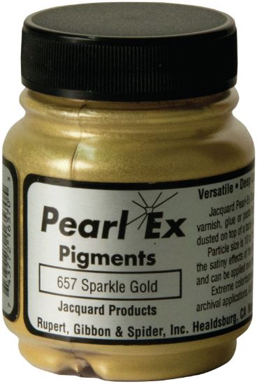 Picture of Jacquard Pearl Ex Powdered Pigment .75oz Sparkle Gold