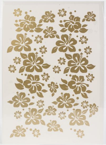 Picture of Dress My Craft Transfer Me Sheet A4 3D Gold - Flower #4