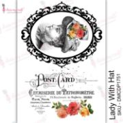 Picture of Dress My Craft Transfer Me Sheet A4 Lady With Hat