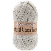 Picture of Natural Alpaca Tweed Yarn Raw Cotton