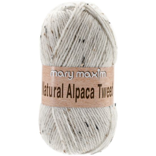 Picture of Natural Alpaca Tweed Yarn Raw Cotton