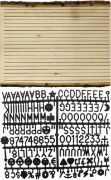 Picture of Natural Bark Edge Letter Board With Letters 16"X11"-13"X.63"