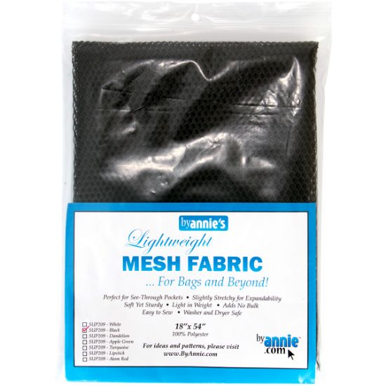 Picture of ByAnnie's Lightweight Mesh Fabric 18"X54" 100% Polyester-Black