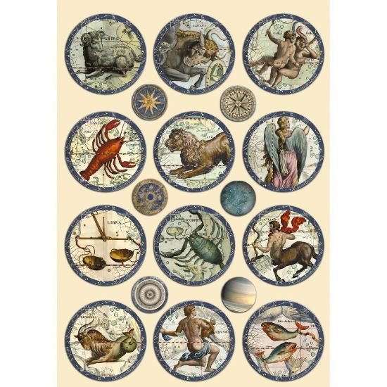 Picture of Stamperia Wooden Shapes A5-Cosmos Infinity