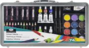 Picture of essentials(TM) Mixed Media Art Set In Metal Case 74/Pkg  