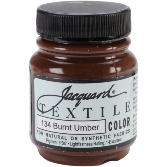 Picture of Jacquard Textile Color Fabric Paint 2.25oz Burnt Umber