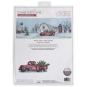 Picture of Dimensions Counted Cross Stitch Kit 18"X6"-Winter Farm (14 Count)