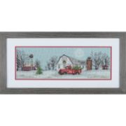 Picture of Dimensions Counted Cross Stitch Kit 18"X6"-Winter Farm (14 Count)