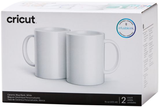 Picture of Cricut Mug Press Ceramic Mug Blank 15oz 2/Pkg White