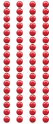 Picture of Crystal Stickers Elements 5mm Round 68/Pkg Red