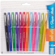 Picture of Paper Mate® Point Guard Flair Bullet Point Stick Pen, Assorted Ink, 1.4mm, Dozen