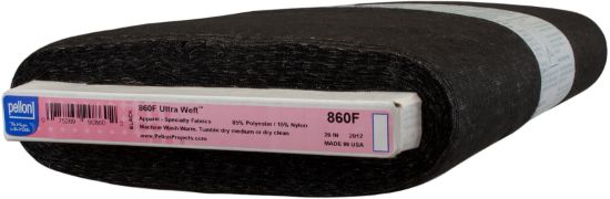 Picture of Pellon Ultra-Weft Fusible Insertion Interfacing Black 20"X10yd FOB: MI