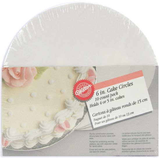 Picture of Cake Boards 6" Round White 10/Pkg