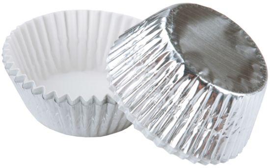 Picture of Standard Baking Cups Silver Foil 24/Pkg