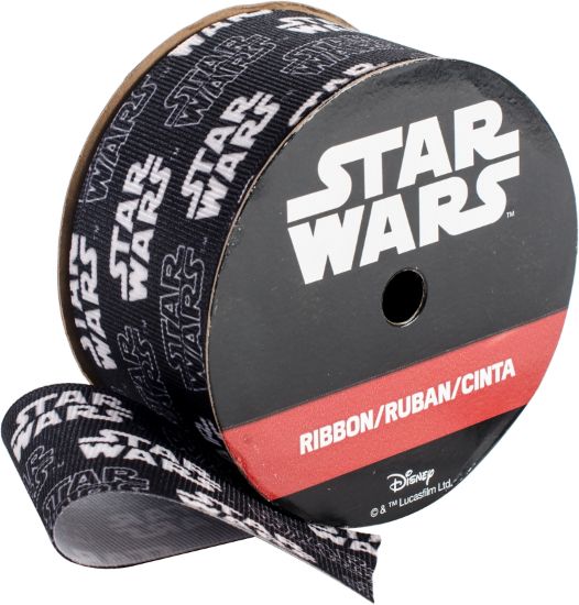 Picture of Star Wars Ribbon 1-1/2"X9' Black & White