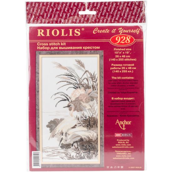 Picture of Herons Counted Cross Stitch Kit 10.25"X19" 14 Count