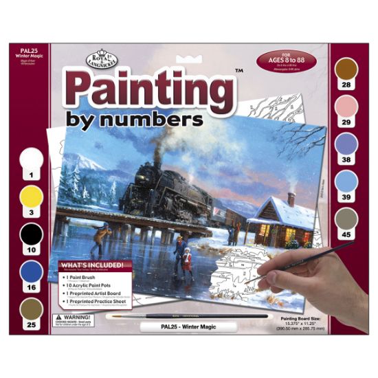 Picture of Paint By Number Kit 15.375"X11.25" Winter Magic