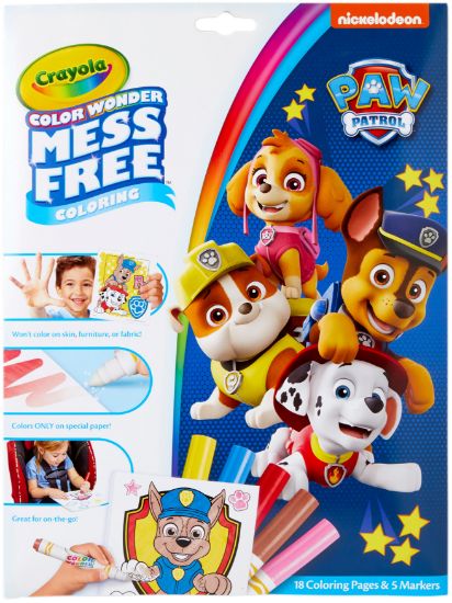 Picture of Crayola Color Wonder Coloring Pad & Markers Paw Patrol